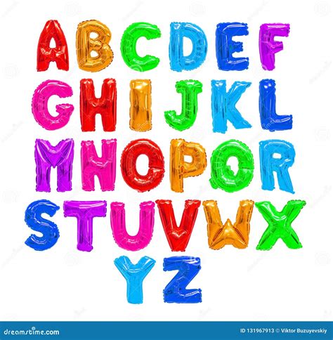 Color English Alphabet Stock Image Image Of Letter 131967913