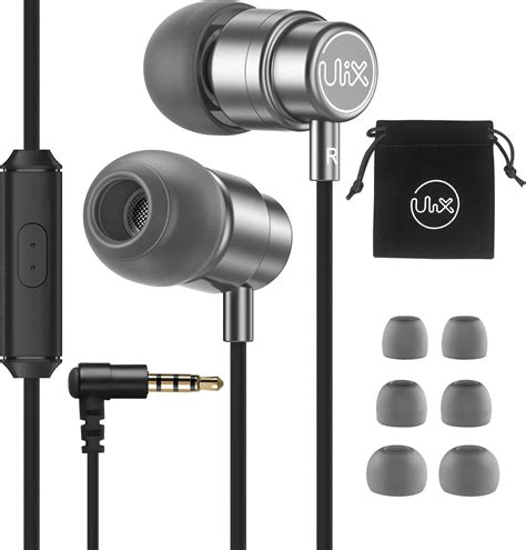 Earphones Headphones Wired Earbuds Microphone Ulix Uk