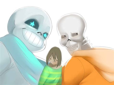 Undertale The Skelebros And The Fallen Human By Naumimi On Deviantart