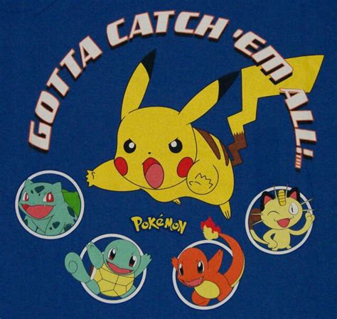 pokemon pikachu gotta catch em all shirt licensed ebay