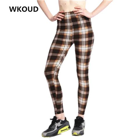 Wkoud Fitness Legging Women Fashion Skinny Geometric Printed Pants Sexy