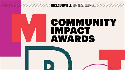 jacksonville business journal s inaugural community impact award jacksonville business journal