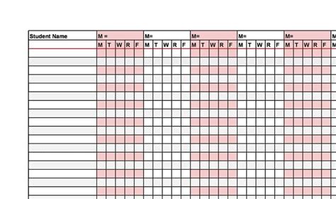 5 Free Attendance Register Templates Word Excel Formats