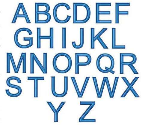 Double Satin Font Embroidery Alphabet Embroidery Fonts Lower Case