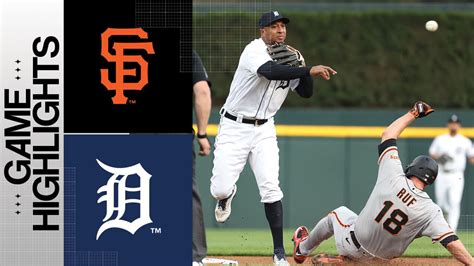 Giants Vs Tigers Highlights Detroit Tigers