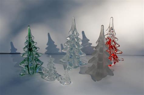 Glass Sculptures And Figurines Vintage Glass Tree Glass Art Pe