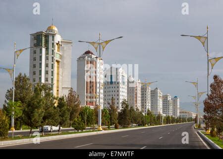 Ashgabat Turkmenistan Central Asia Asia Architecture Avenue City
