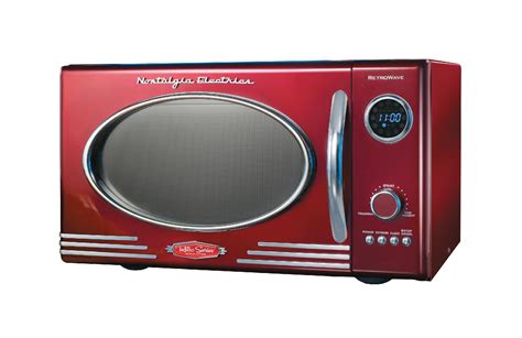 Nostalgia Electrics Rmo 400red Retro Series 9 Cf Microwave Oven Red