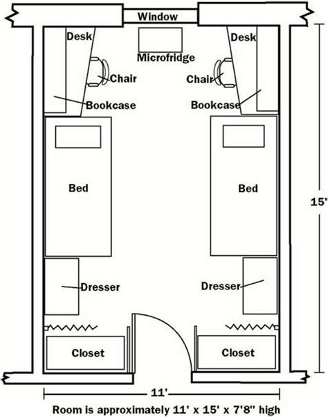 Double Dorm Room Layout Dorm Room Layouts Dorm Layout Dorm Planning