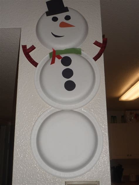 Paper Plate Snowman Christmas Crafts Diy And Crafts Christmas