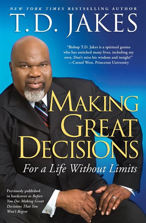 Making Great Decisions Book By Td Jakes Official Publisher Page Simon And Schuster
