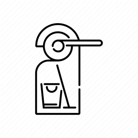 Cleaning Service Hotel Service Janitor Maid Room Service Icon