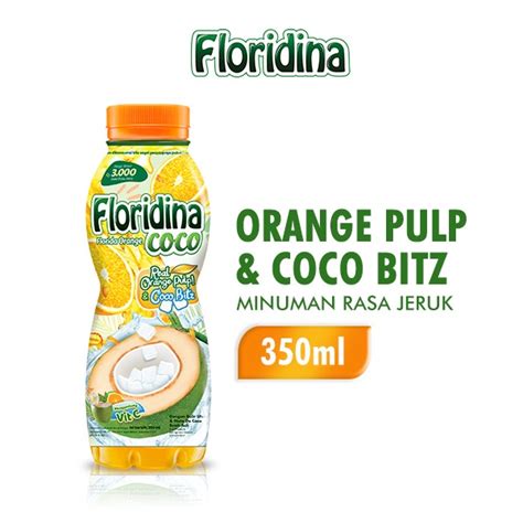 Jual Floridina Orange Pulp And Coco Bitz 350ml Shopee Indonesia