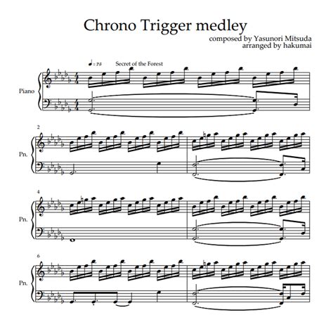 Chrono Trigger Medley Chrono Trigger Sheet Music Sheethost