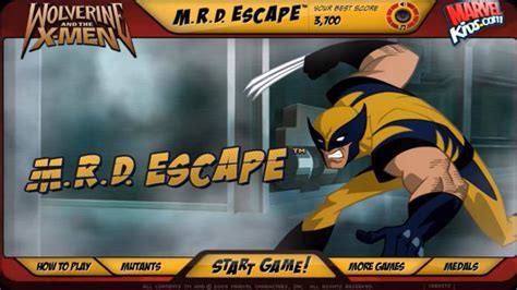 Wolverine And The X Men Mrd Escape Flash Full Game Walkthrough