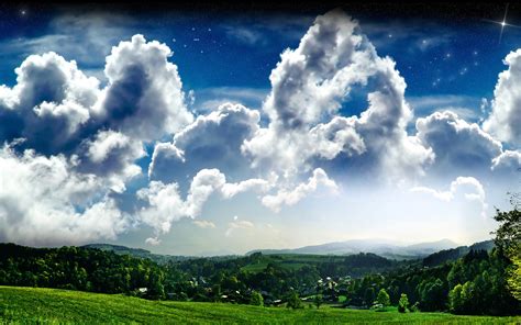 Hilltop View Wallpaper Photo Manipulated Nature Wallpapers In 
