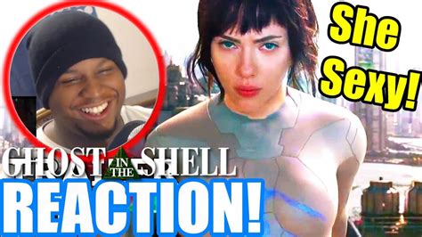 she sexy as f k ghost in the shell movie trailer khaos reacts youtube