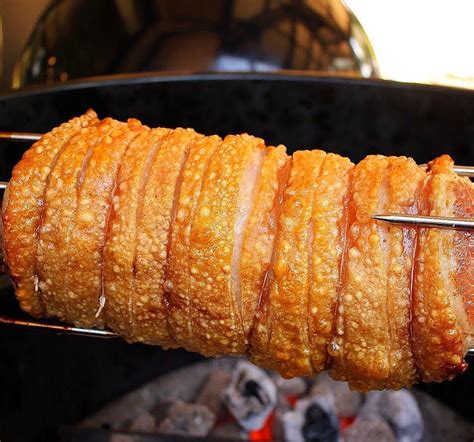As long as the roasts are not touching and there is room for air to circulate between them, the roasting time does not need to be adjusted. barbecued pork loin | Bbq rotisserie, Rolled pork roast ...