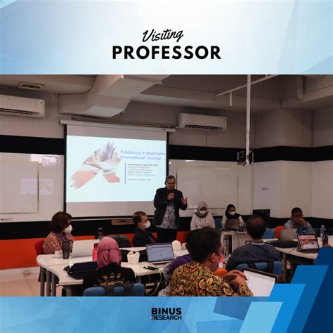 Visiting Professor At Binus Alam Sutera And Anggrek Campus Research