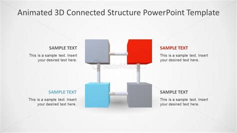 3d Connected Structure Animated Presentation Slidemodel