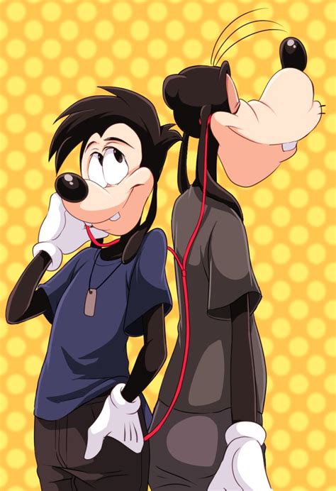 Goofy And Max By Natsuki Minami ©2013 Disney Characters Goofy