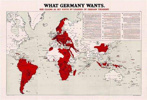 World War I Propaganda Map Rare And Antique Maps