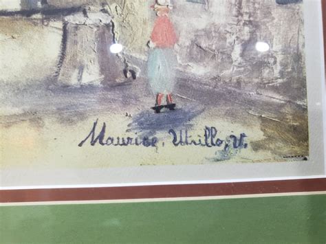 Maurice Utrillo Signed Prints Set Of 3 Vintage Framed Etsy