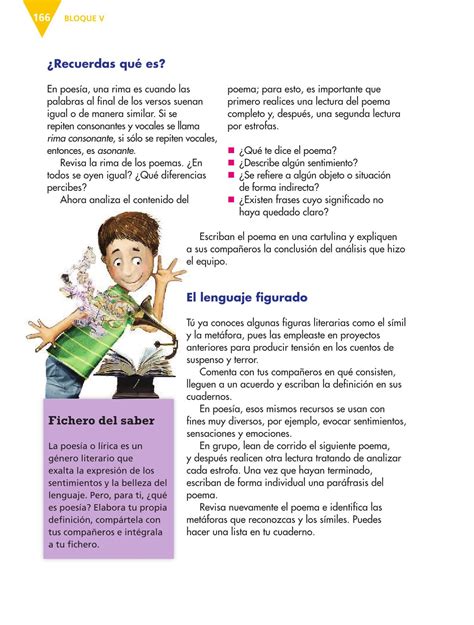 La secretaría de educación pública (sep). Libro Español Sexto Grado Contestado Pagina 66 : Español ...