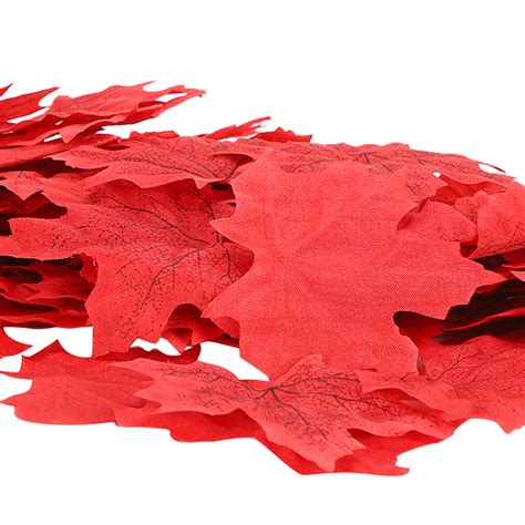 100pcs Artificial Maple Leaves For Thanksgiving Autumn Leaf Wedding