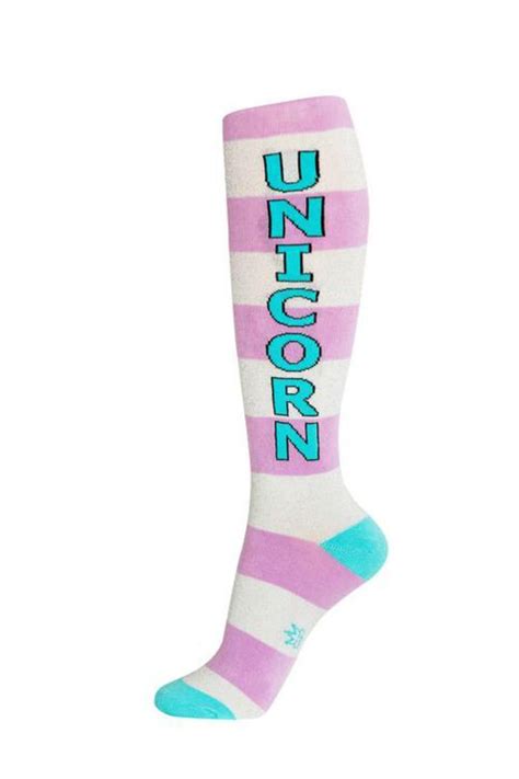 Unicorn Knee Socks Unisex Dress Purple Knee Socks