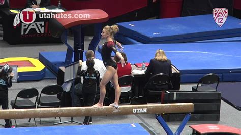 Georgia Dabritz Leads Utah Gymnasts To Quad Meet Victory Youtube