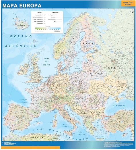 Mapa De Europa Pol Tico Actualizado Para Mi Oficina Mapas Murales De