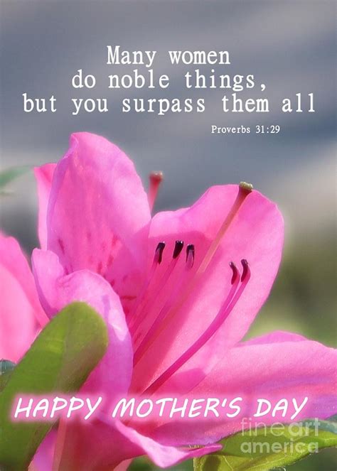 Mothers Day Greeting Bible Verse Photograph By Yelena Sokolov Fine