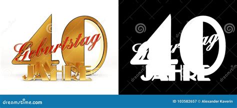 Number Forty Years 40 Years Celebration Design Anniversary Golden