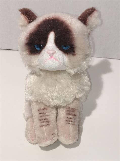 Grumpy Cat By Gund Plush Kitty Toy Blue Eyes Approx 6 Tall No