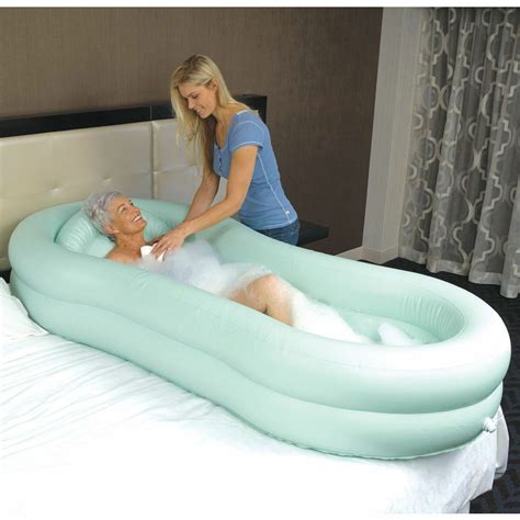 Take your time and gently place your baby into the water and allow them to get used to it. EZ Bathe Inflatable Air Washing Bed Bath Tub Bathtub ...