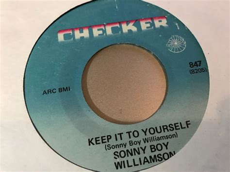 Sonny Boy Williamson Keep It To Yourself Vinyl Discogs