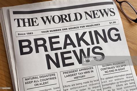 Breaking News Headline High Res Stock Photo Getty Images