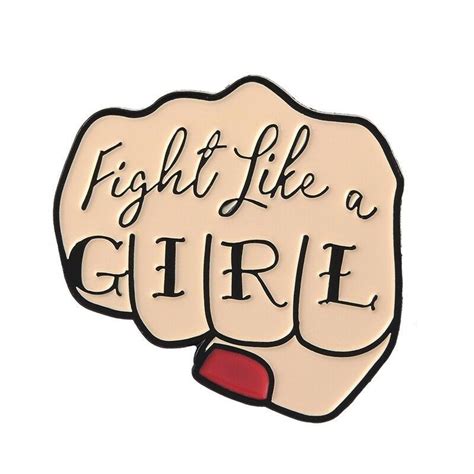 1 Pc Feminist Girl Power Pin Enamel Etsy In 2021 Fight Like A Girl