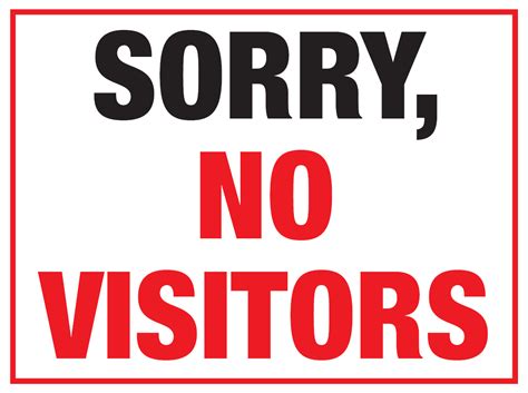 Stop No Visitors Please Yard Sign D6035 By Safetysigncom Stop No