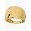 AzureBella Jewelry  14k Yellow Gold Cigar Band Ring Smooth With High