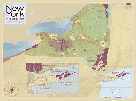 New York Wine Regions Map Appellations And Long Island