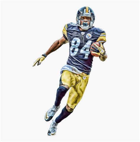 Transparent Mean Football Player Clipart Antonio Brown No Background