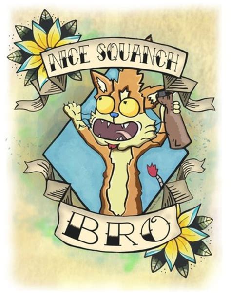 Rick And Morty X Squanch Rick And Morty Tattoo Rick And Morty Poster