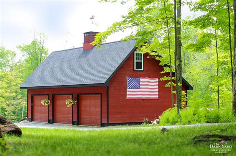 With Its Saltbox Style Barn Red Exterior And Black Accents This 24