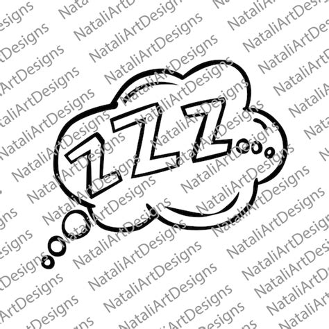 Sleep Or Zzz Svg File For Cut Etsy