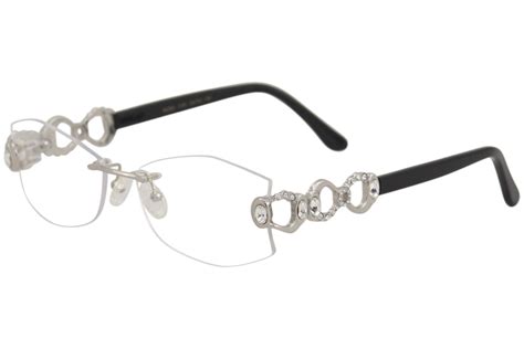 Caviar Women S Eyeglasses M2363 M 2363 C35 Silver Rimless Optical Frame 54mm Ebay