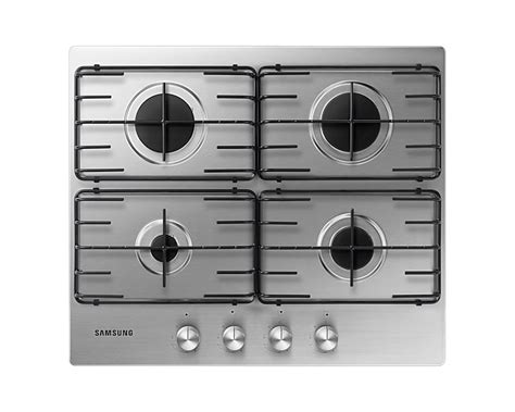 4 Burner Gas Hob With Enamel Grates, 10.8 kg | Samsung UK