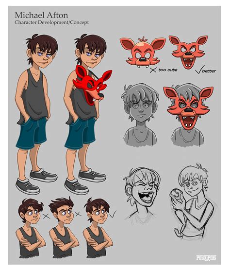 Michael Afton Character Development Concept By Pinkypills On Deviantart
