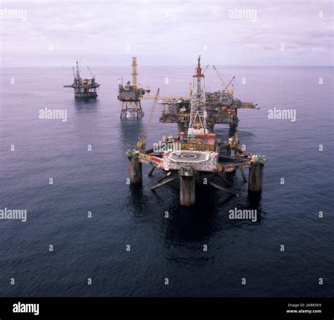 North Sea 19780504 Oil Drilling Platforms Oil Fields The Platforms